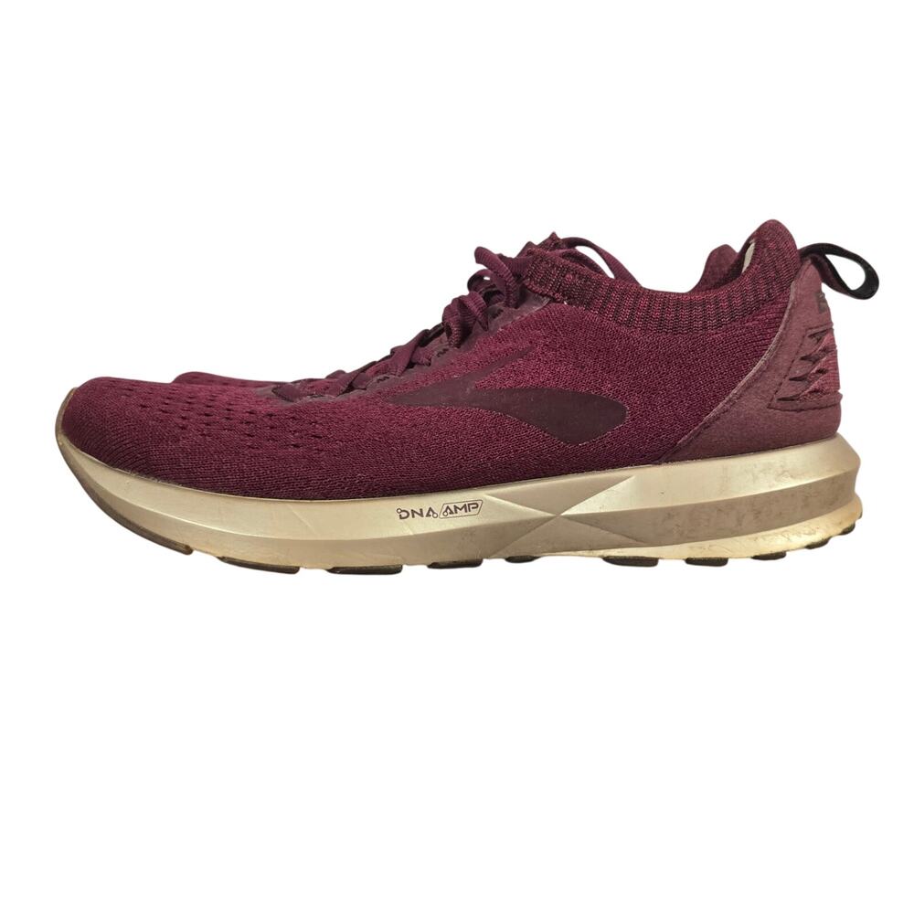 Brooks Womens 2 LE Levitate Fig Running Shoes 7B Wine Metallic Casual Athleisure